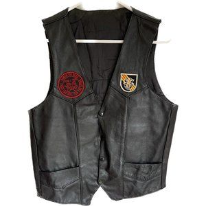 Vintage Harley Davidson Vest Vietnam War POW/ MIA 5th Special Forces Airbourne P